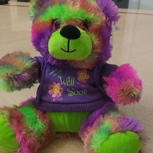 The petting zoo multicolor teddy bear plush